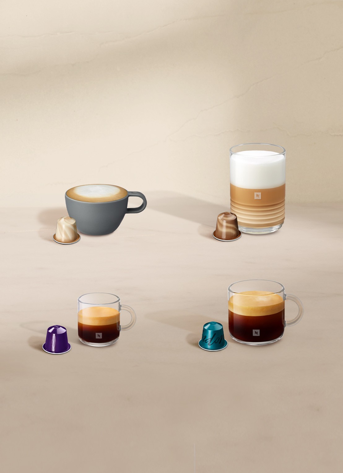 DeLonghi Citiz & Milk Nespresso Koffiecupmachine - Met melkopschuimer - EN267.WAE - voorkant 3 wit