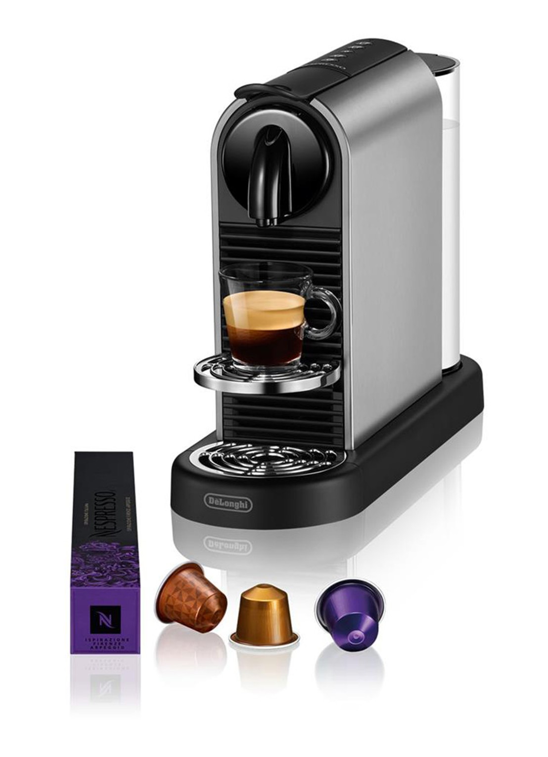DeLonghi Citiz Nespresso koffiecupmachine - EN220.T - voorkant 2 antraciet