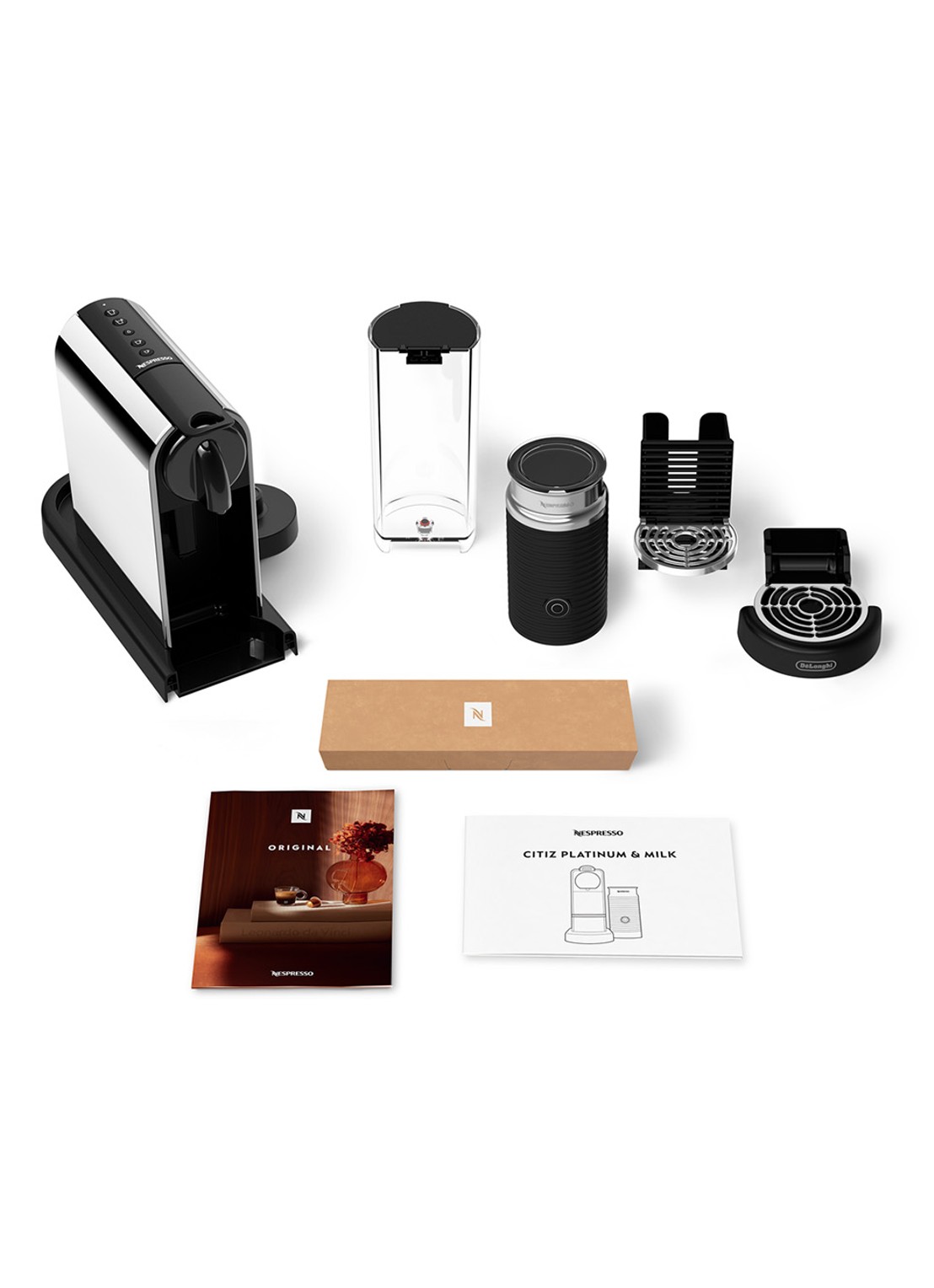 DeLonghi Citiz Platinum & Milk Nespresso koffiecupmachine - met melkopschuimer - EN330.M - detail 4 zilver
