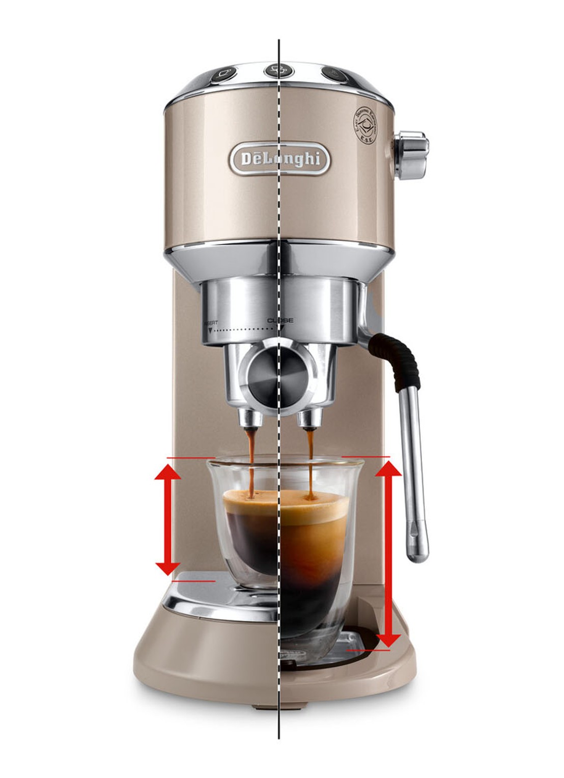 DeLonghi Dedica Arte espressomachine - EC885 - detail 6 beige