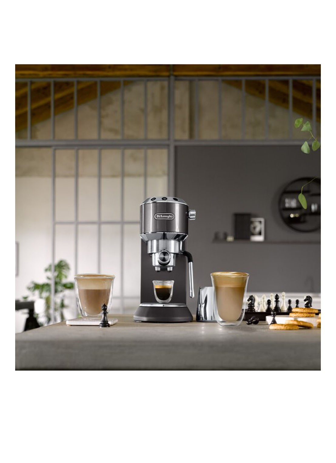 DeLonghi Dedica Arte espressomachine - EC885 - detail 7 grijs