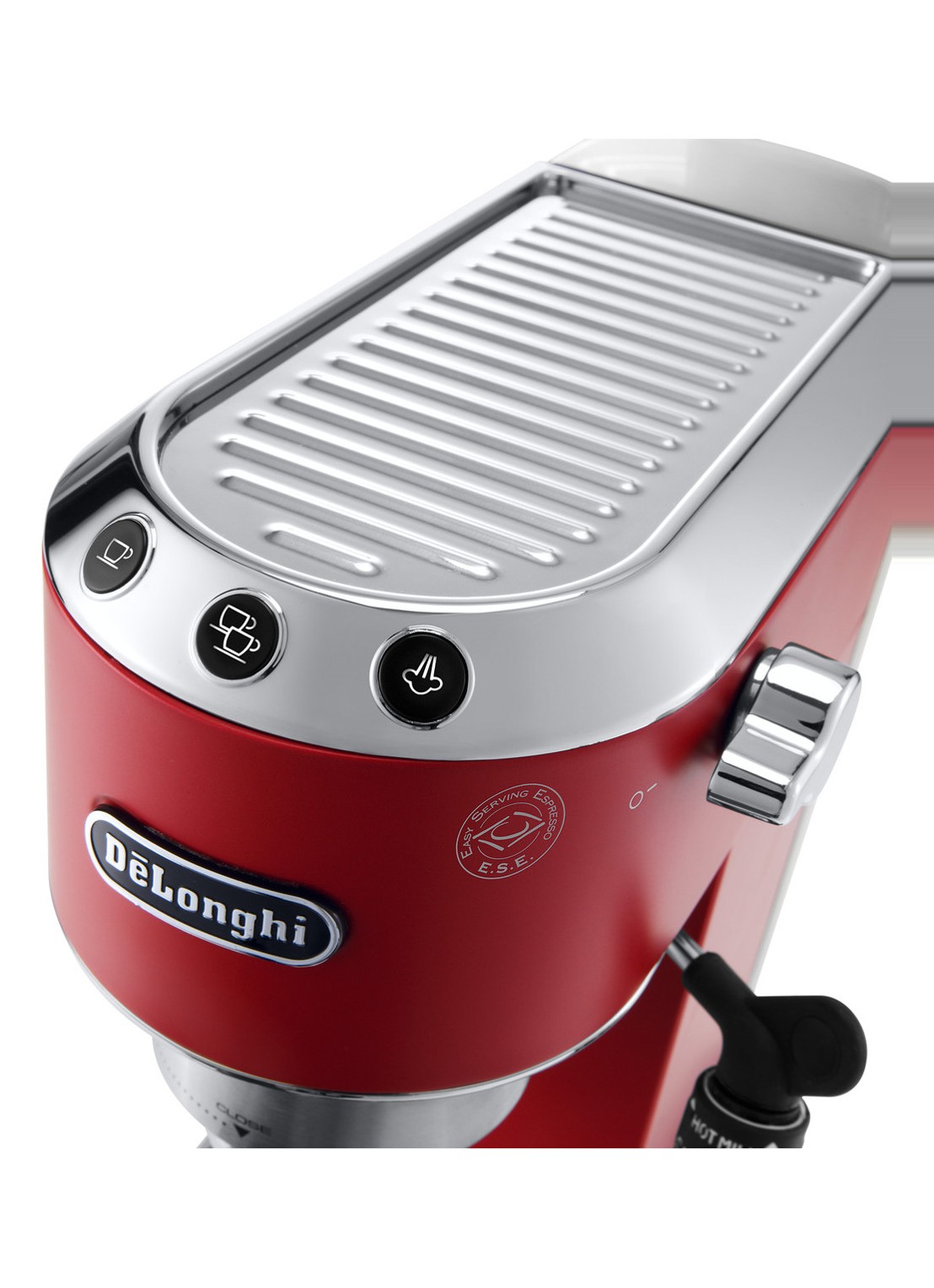 DeLonghi Dedica espressomachine EC685.R - detail 5 steenrood