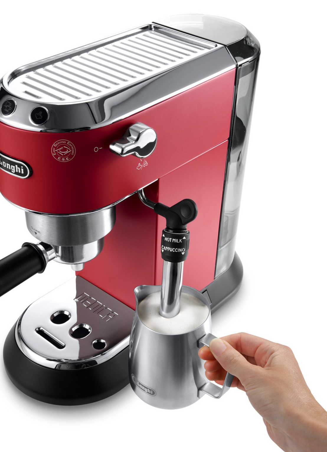 DeLonghi Dedica espressomachine EC685.R - detail 6 steenrood