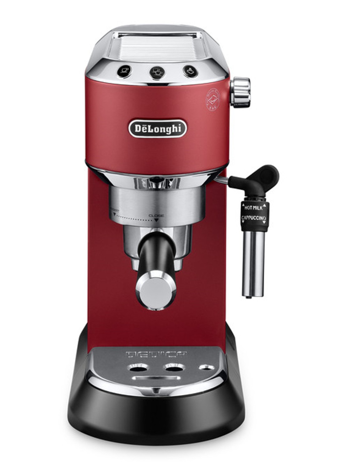 DeLonghi Dedica espressomachine EC685.R - voorkant steenrood