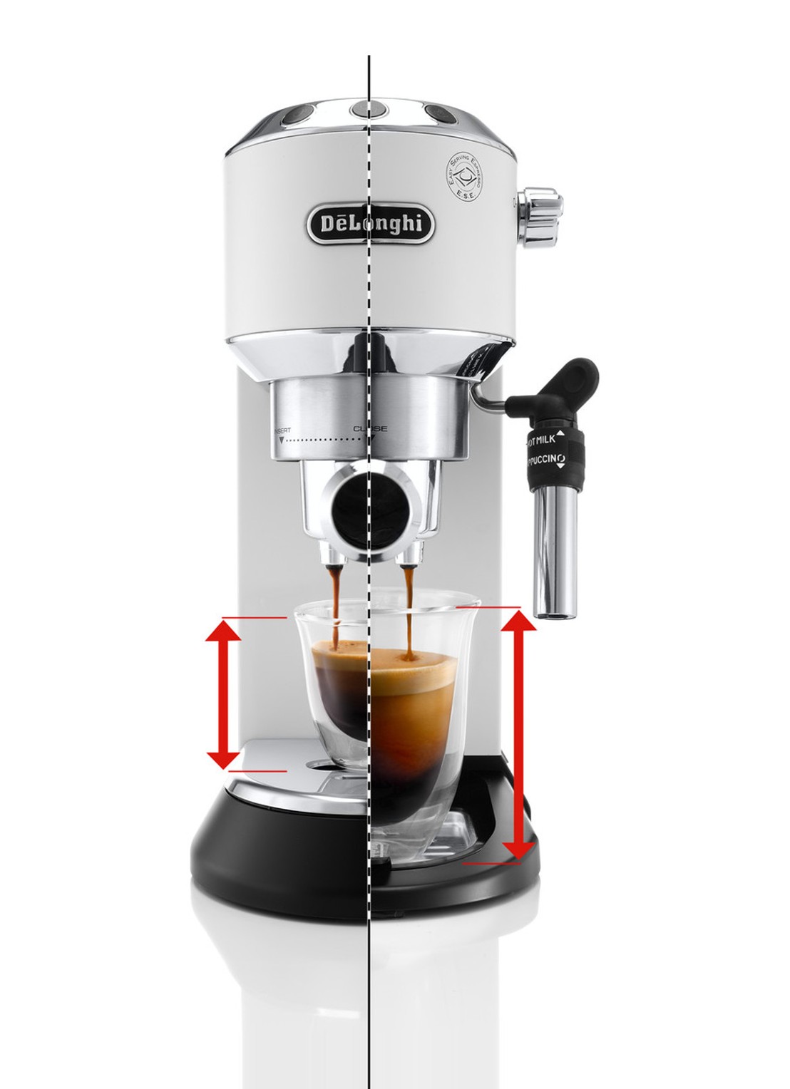 DeLonghi Dedica espressomachine EC685.W - detail 6 wit