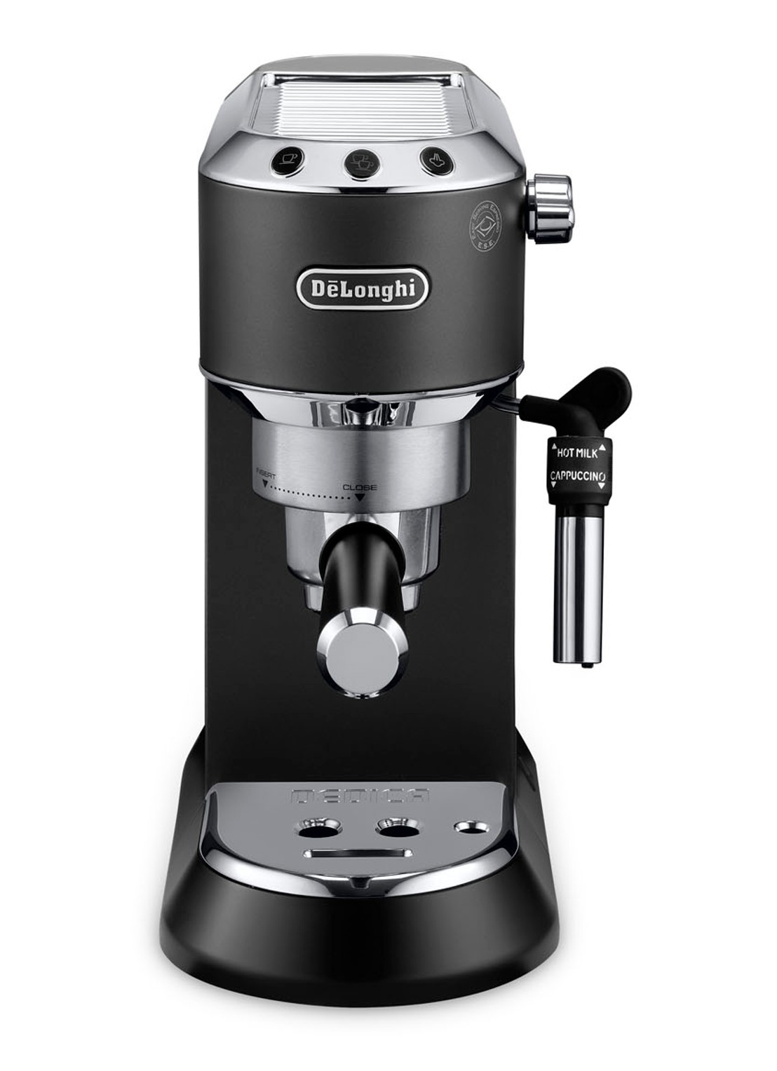 DeLonghi Dedica Style espressomachine EC685.BK - voorkant zwart