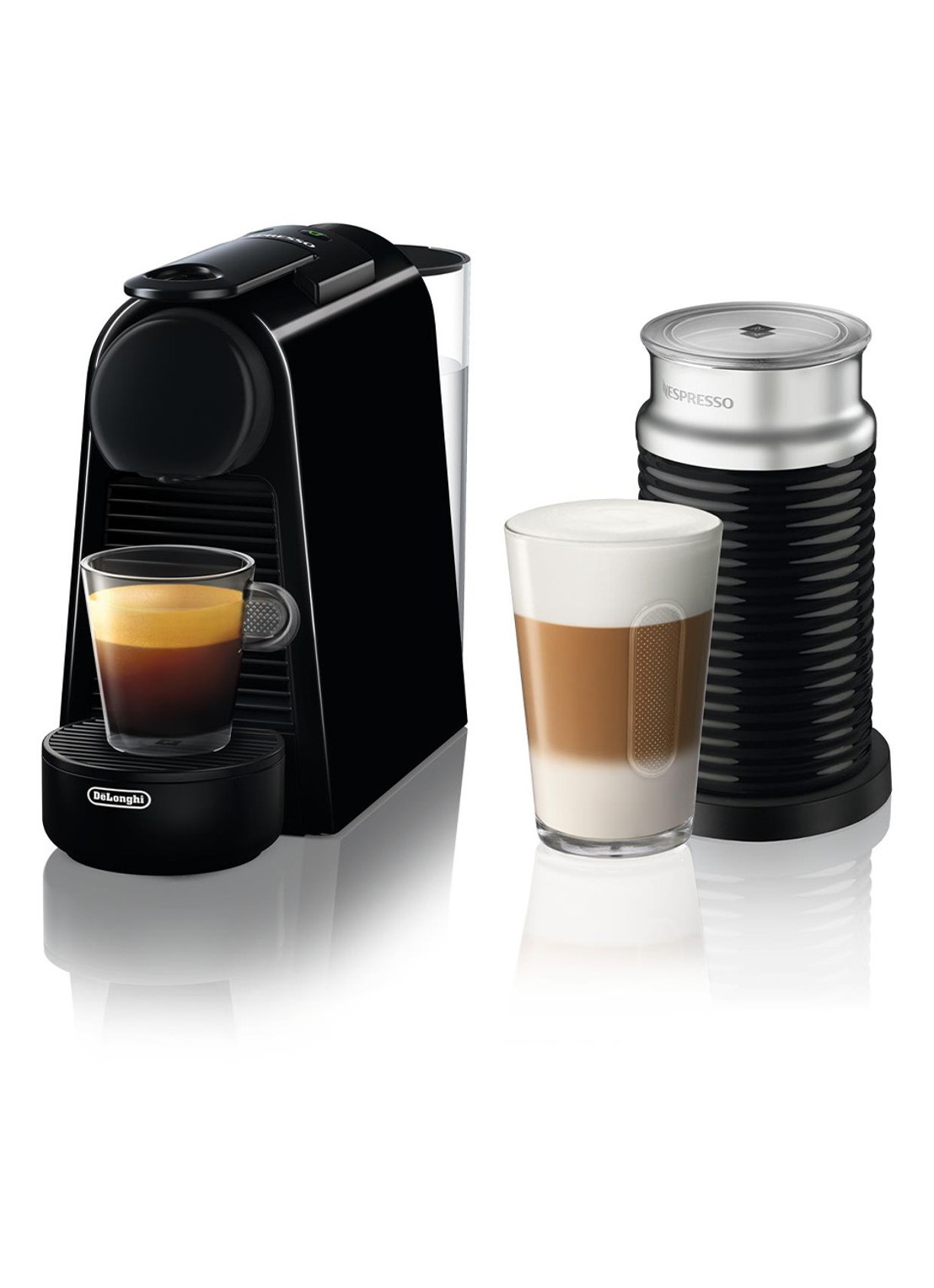 DeLonghi Essenza Mini & Milk - Koffiecupmachine - EN85BAE - voorkant 7 zwart