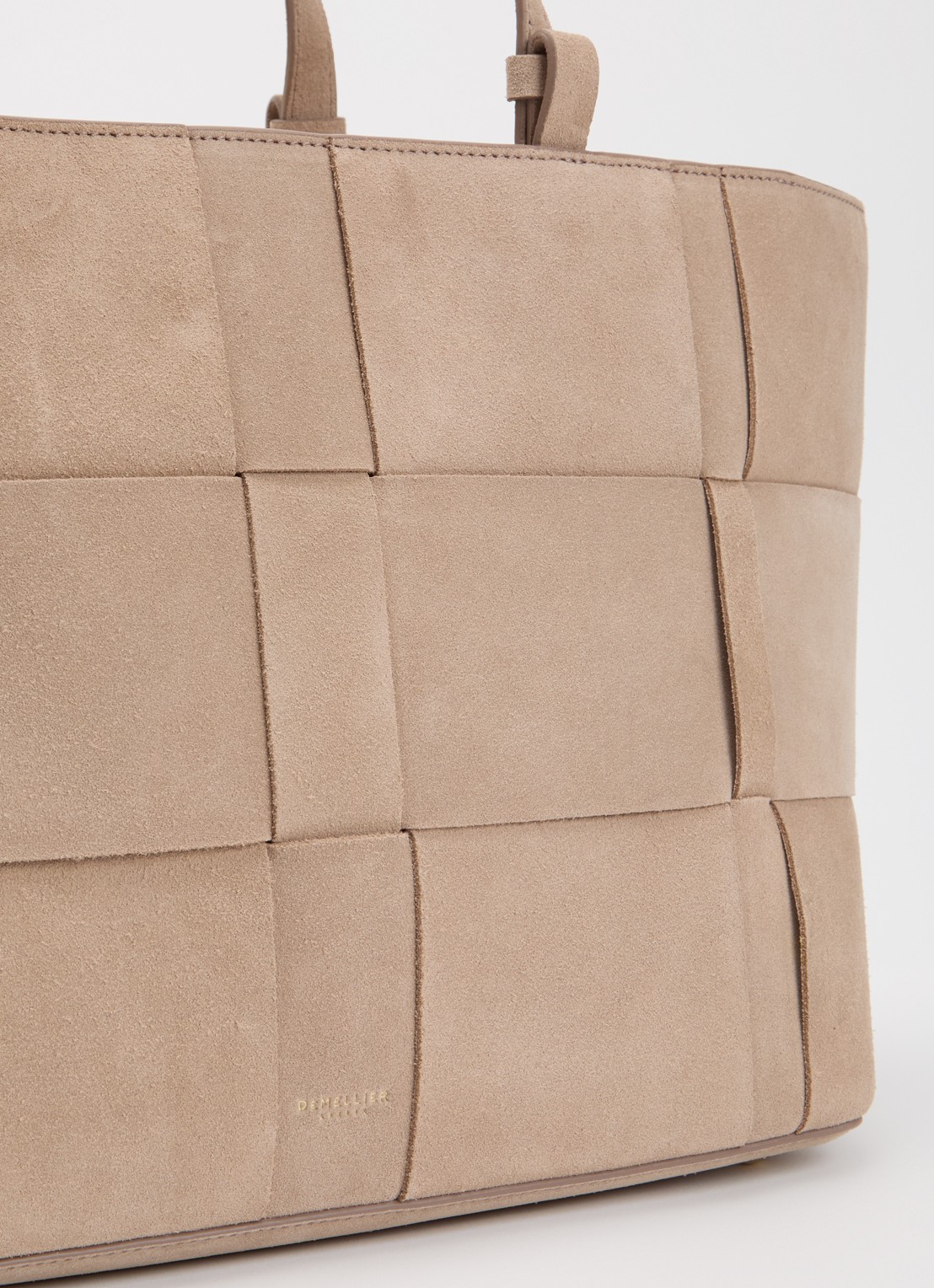 DeMellier The Florence schoudertas van suéde  - detail 6 taupe