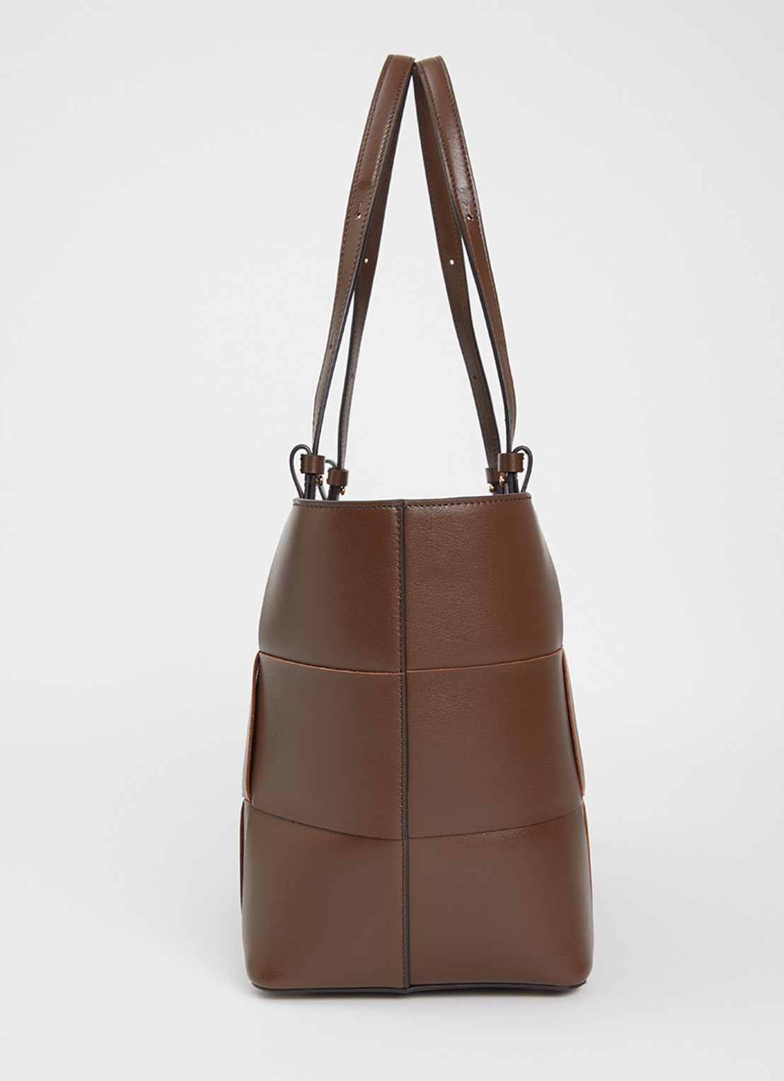 DeMellier The Florence shopper van leer - detail 2 bruin