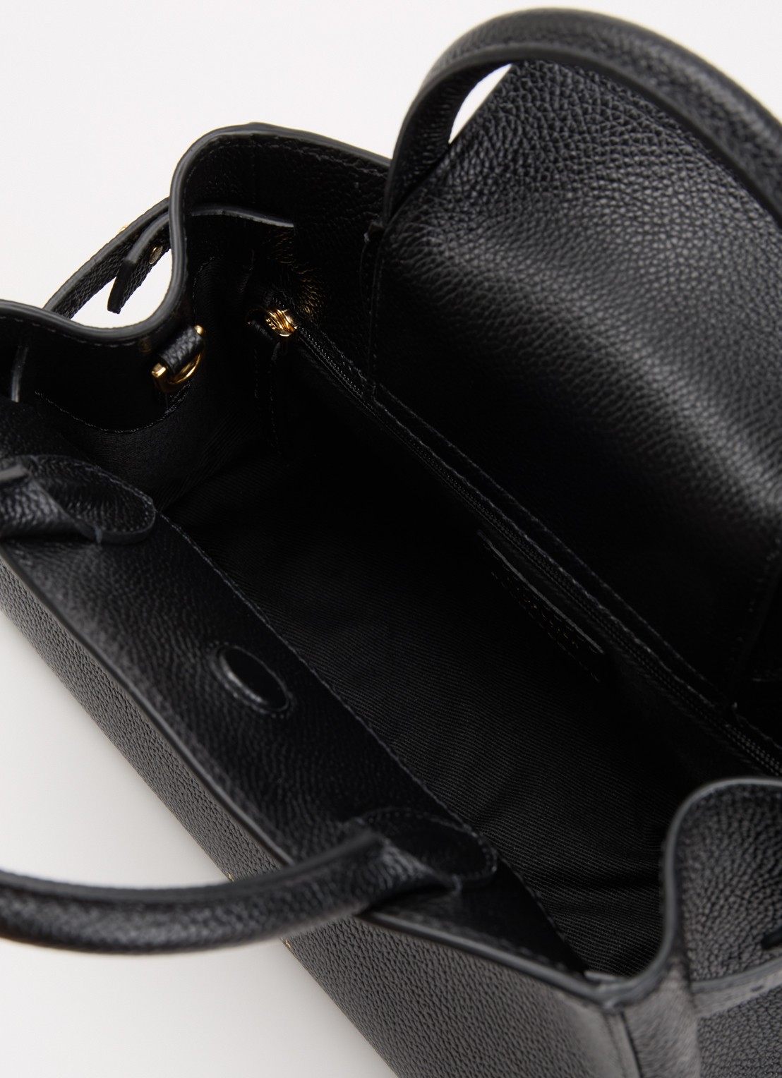 DeMellier The Hudson Small handtas van leer met afneembare schouderriem - detail 5 zwart