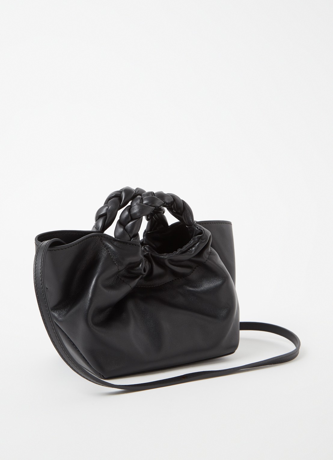 DeMellier The Mini Los Angeles XS handtas van leer - achterkant zwart