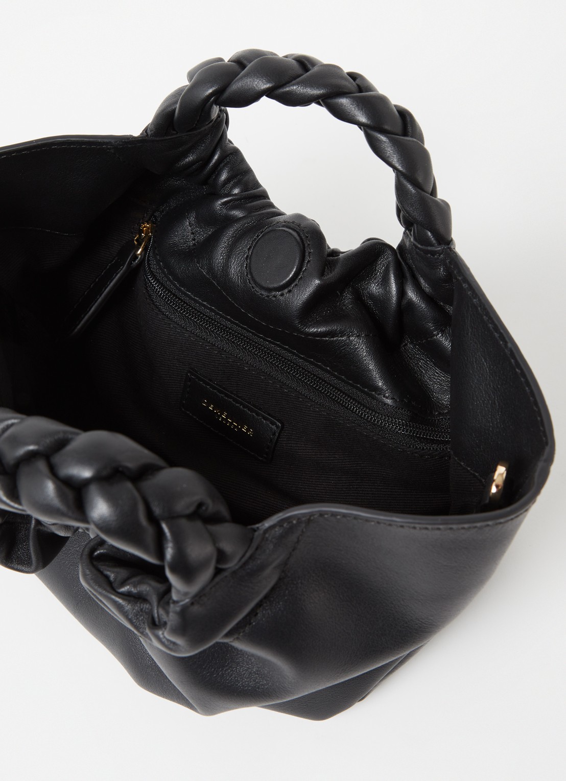 DeMellier The Mini Los Angeles XS handtas van leer - detail 2 zwart