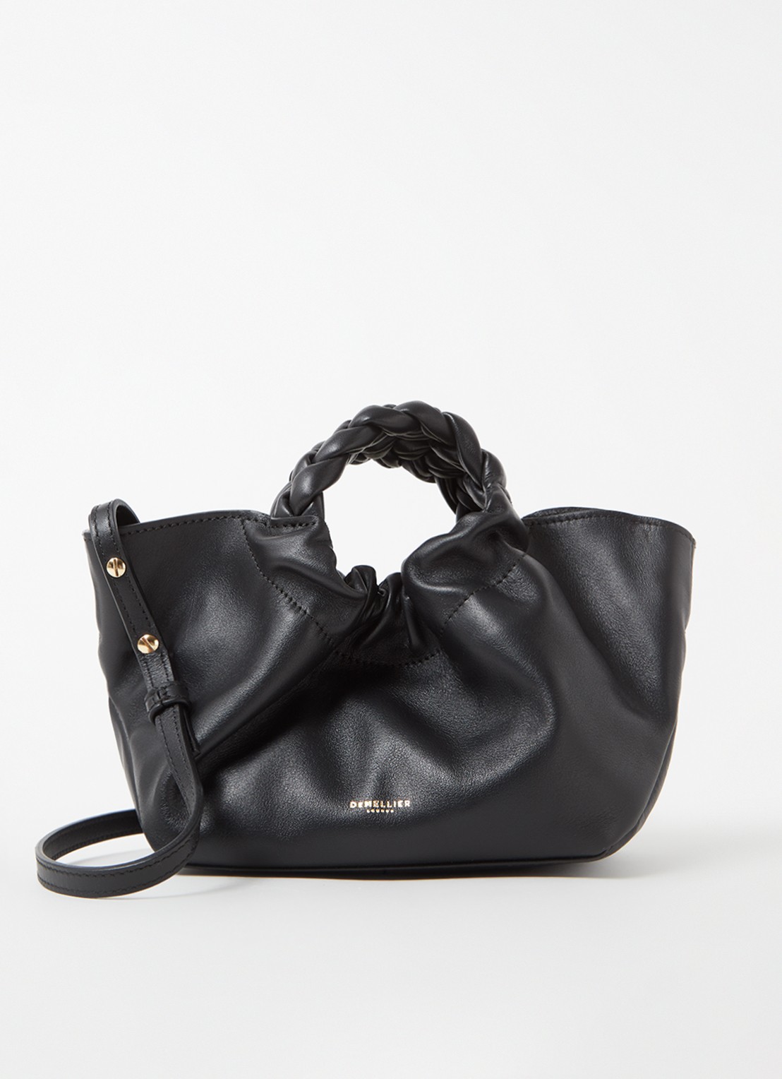 DeMellier The Mini Los Angeles XS handtas van leer - voorkant 4 zwart