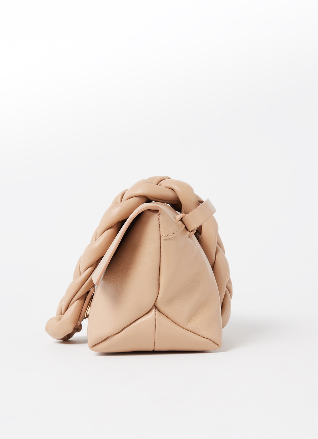 DeMellier The Mini Verona crossbodytas van leer - detail 6 donkerbeige