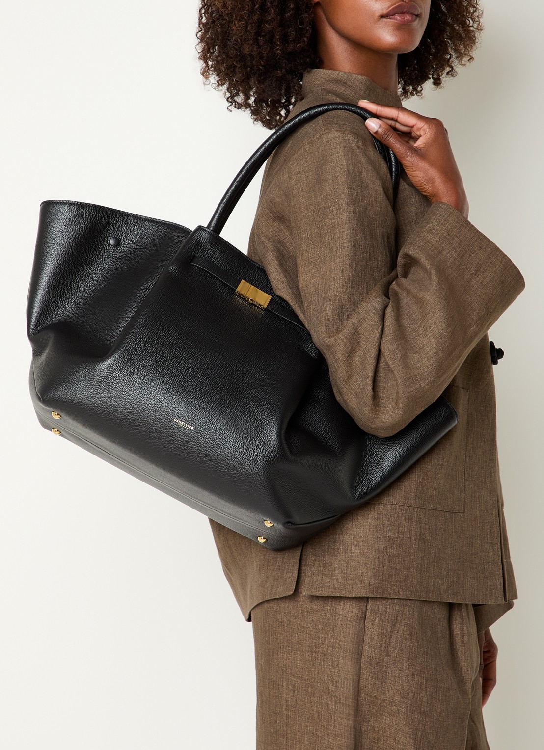DeMellier The New York handtas - voorkant 6 zwart