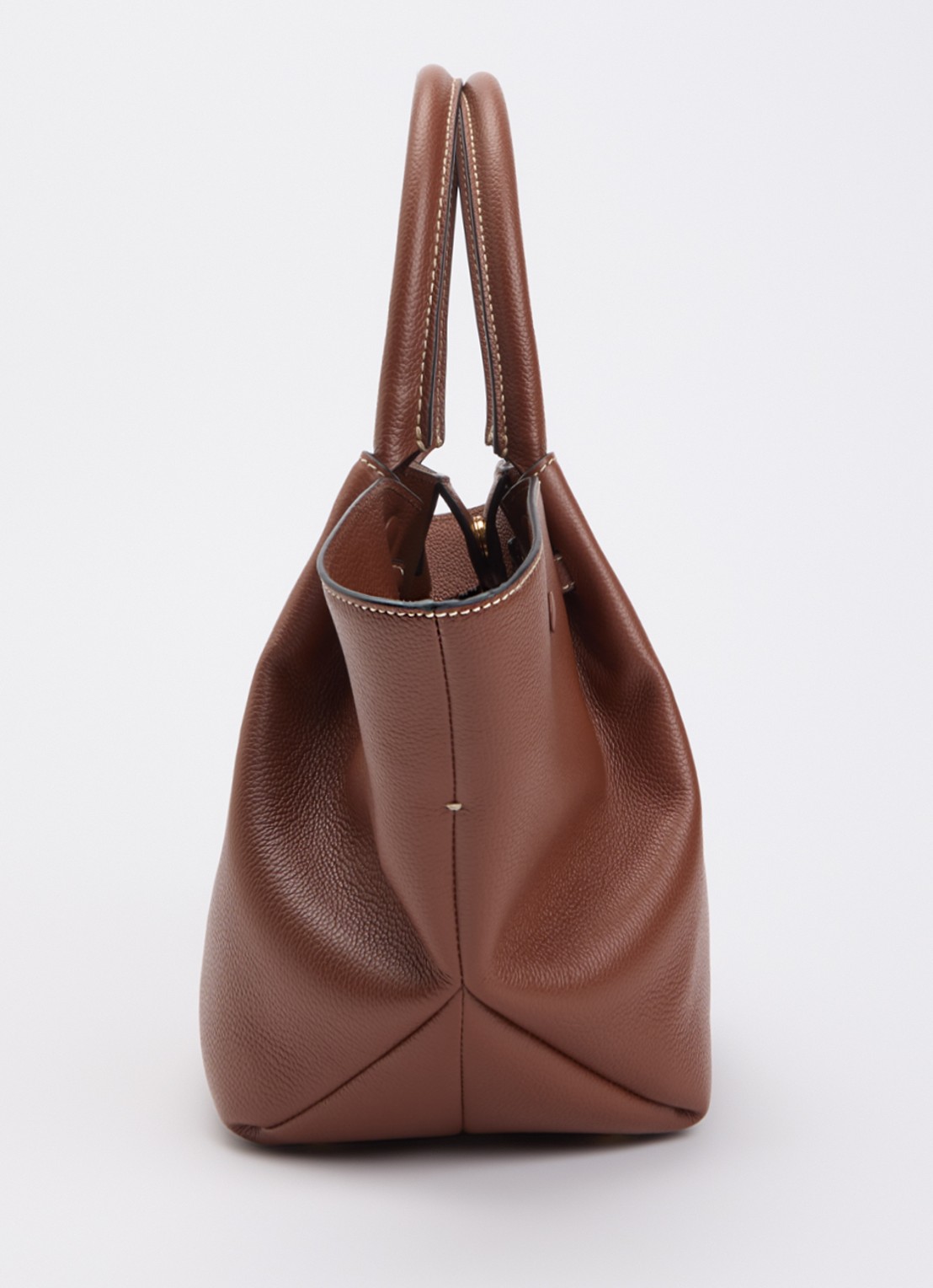 DeMellier The New York Midi handtas van leer - detail 3 bruin