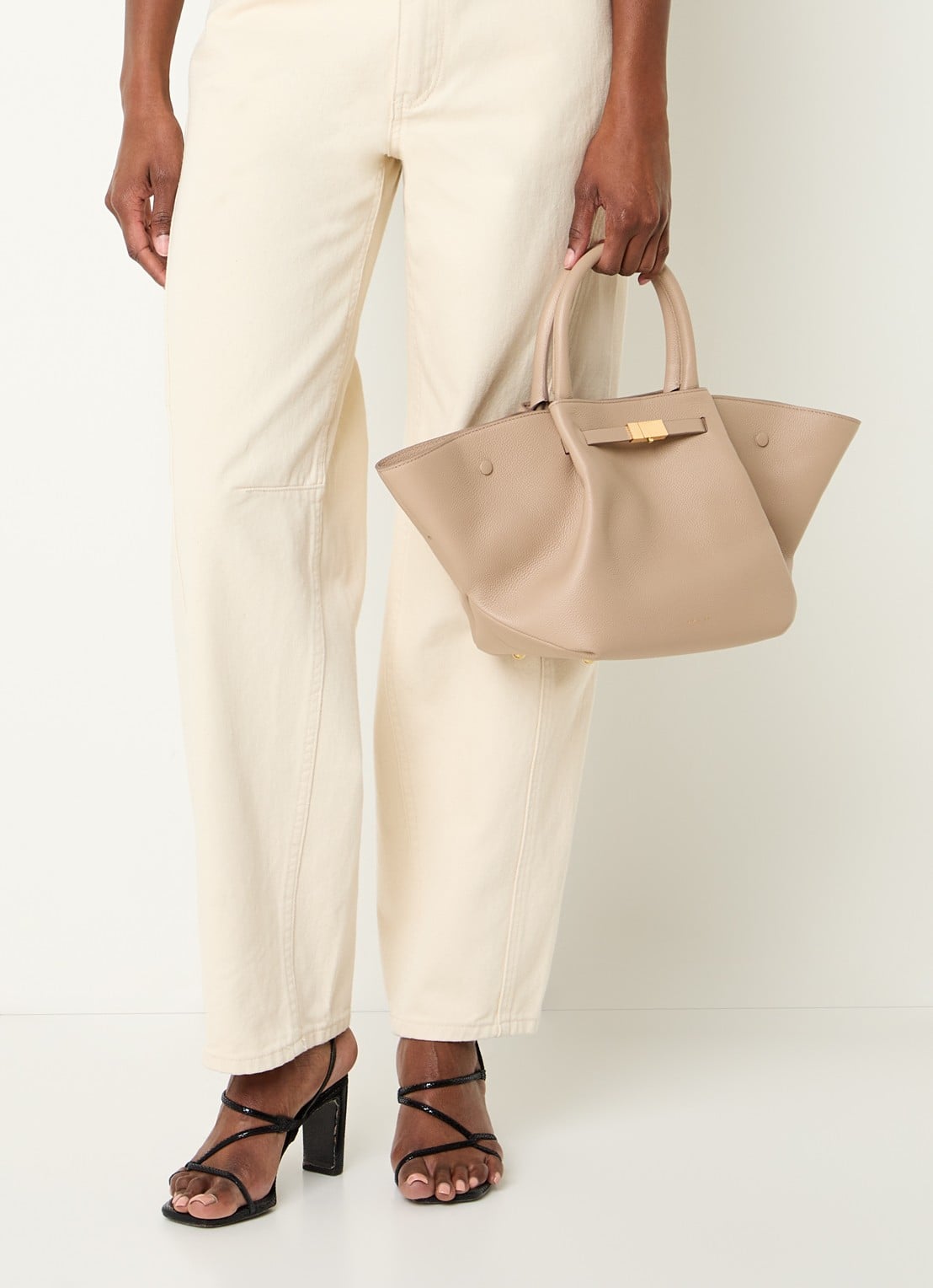 DeMellier The New York Midi handtas - voorkant 7 beige