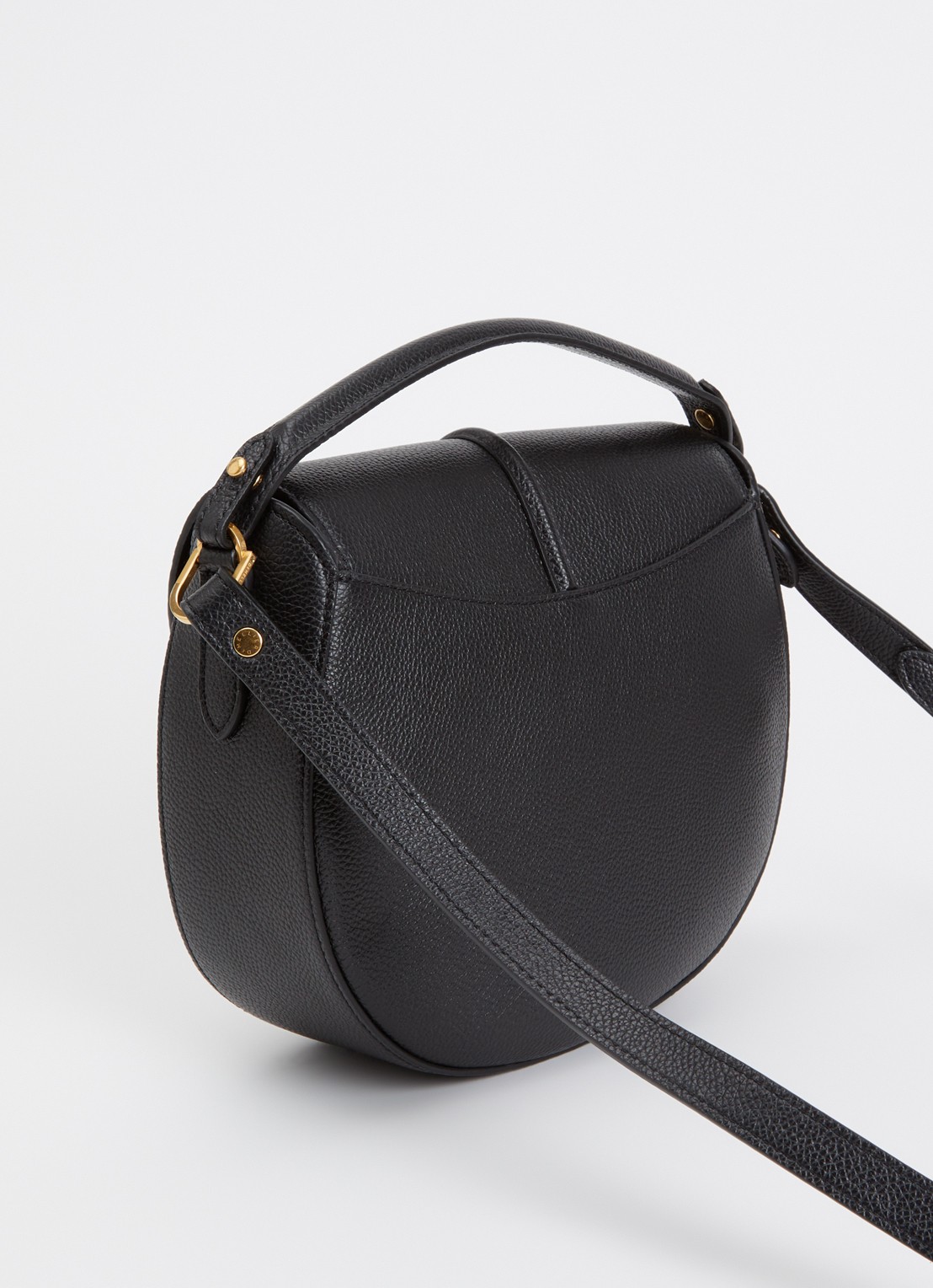 DeMellier The Siena crossbodytas van leer - achterkant zwart