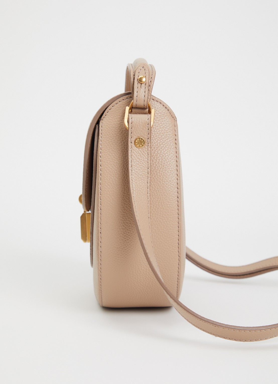 DeMellier The Siena crossbodytas van leer - detail 4 taupe