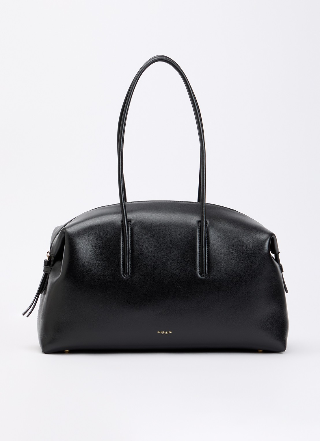 DeMellier The Stockholm handtas van leer - voorkant 4 zwart