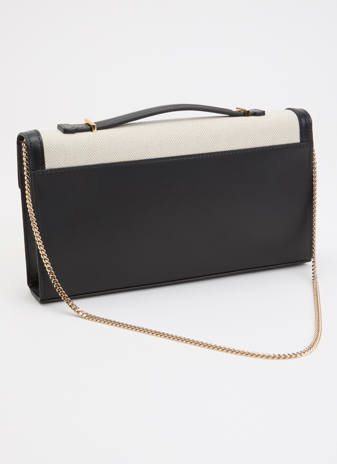 DeMellier The Vancouver clutch van leer - achterkant 5 zwart