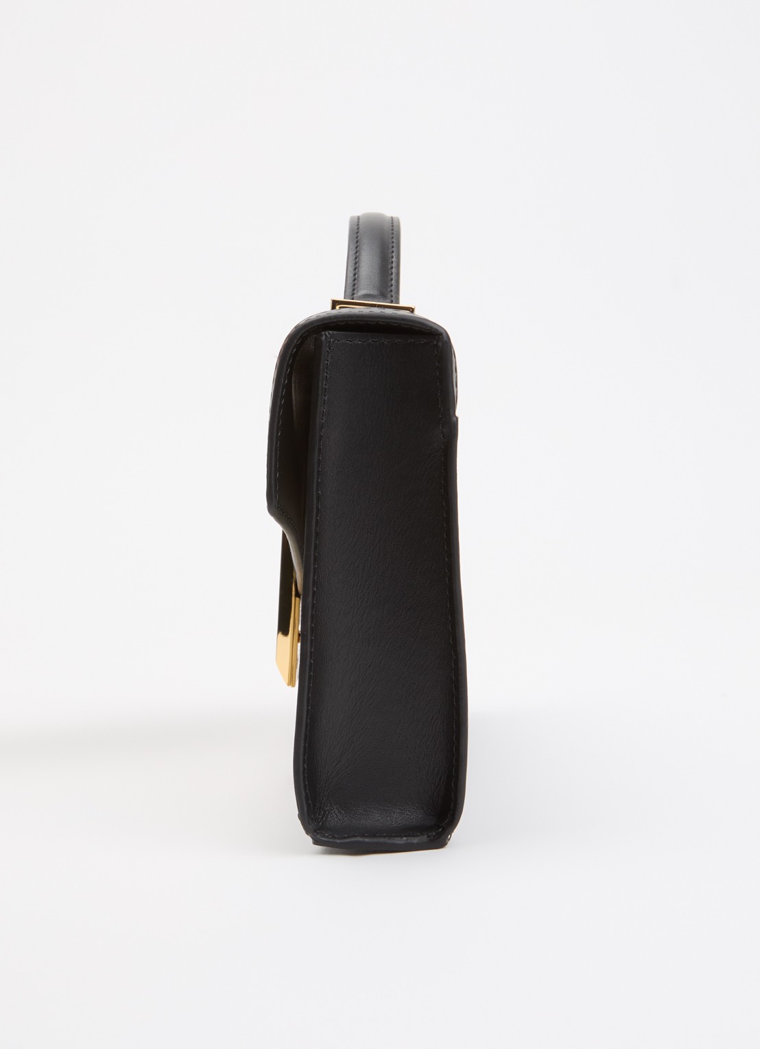 DeMellier The Vancouver clutch van leer - detail 3 zwart
