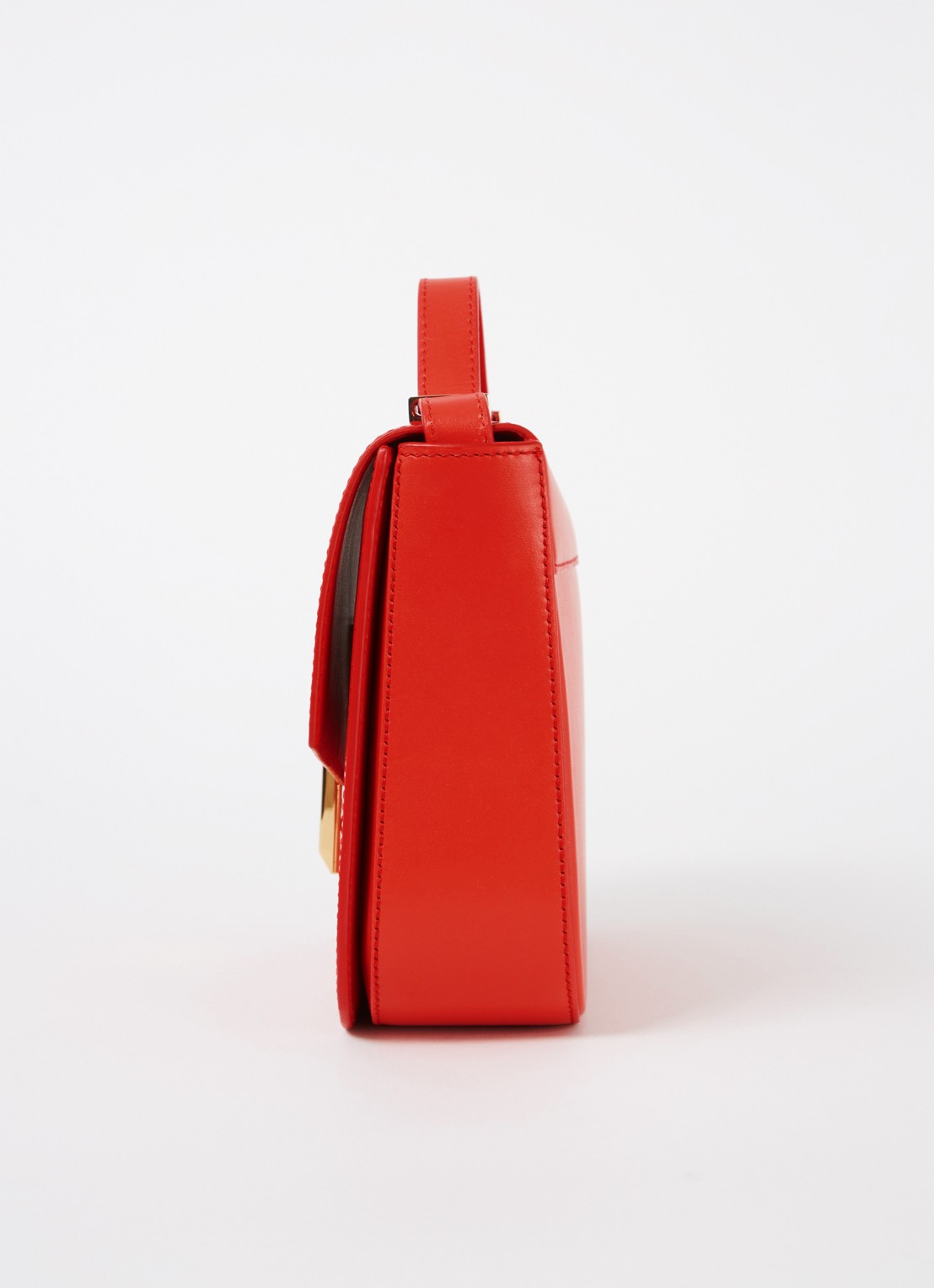 DeMellier The Vancouver crossbodytas van leer - detail 2 rood