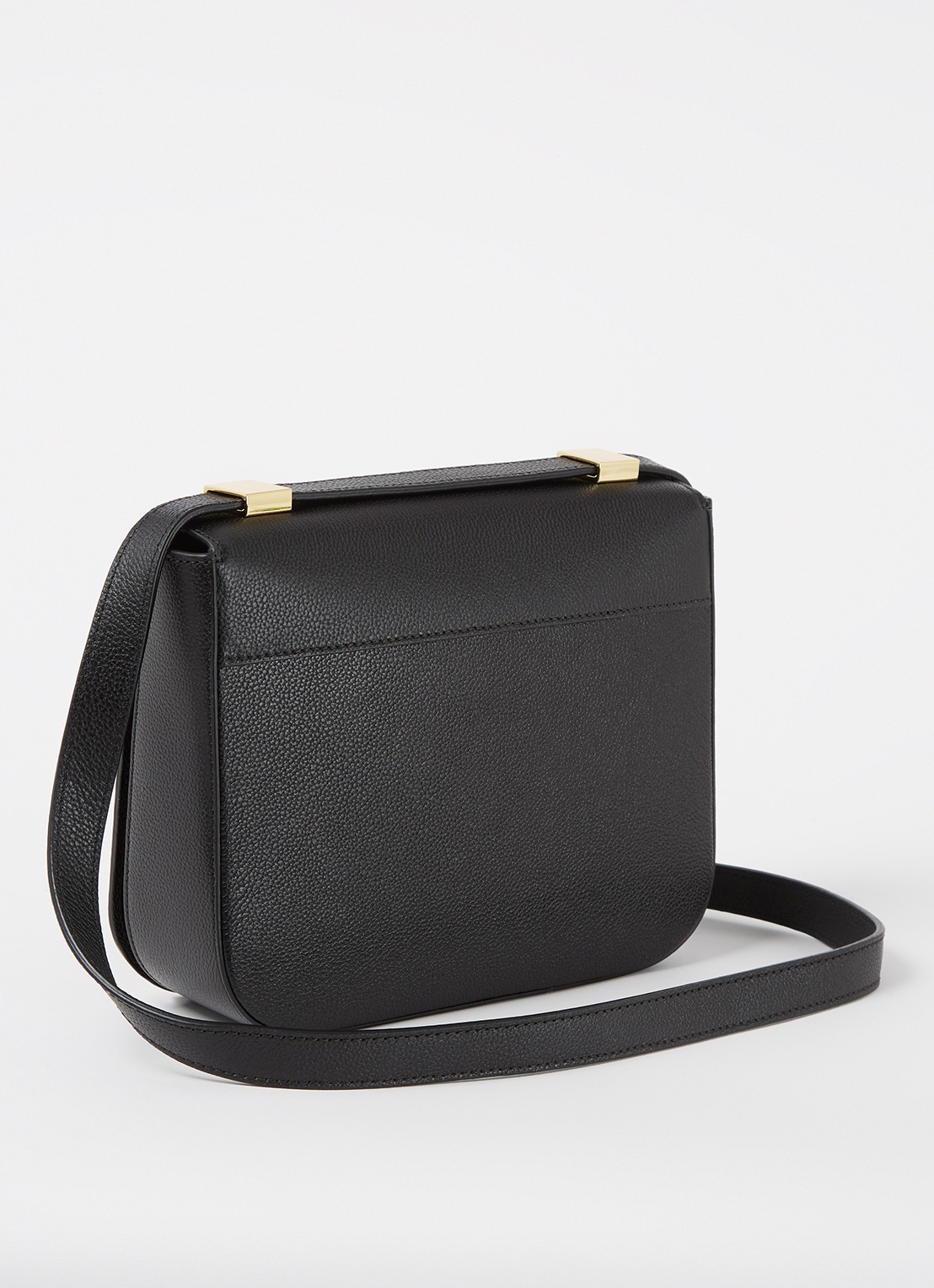 DeMellier Vancouver crossbodytas van leer - achterkant 4 zwart