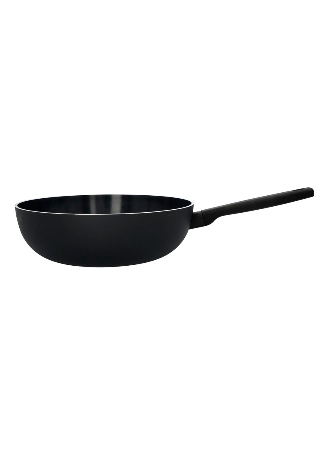 Demeyere Alu Comfort 3 Ceraforce Wok 28 - voorkant zwart