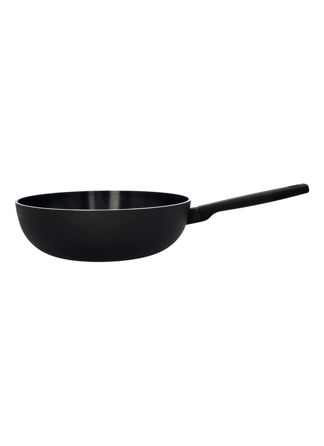 Demeyere Alu Comfort 3 Ceraforce Wok 28 - voorkant 2 zwart