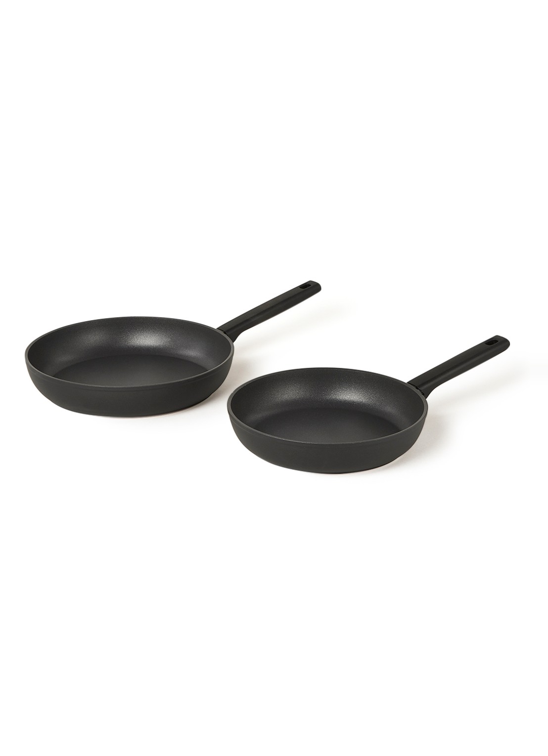 Demeyere Alu Comfort 3 Promo Set koekenpanenset 2-delig - voorkant antraciet