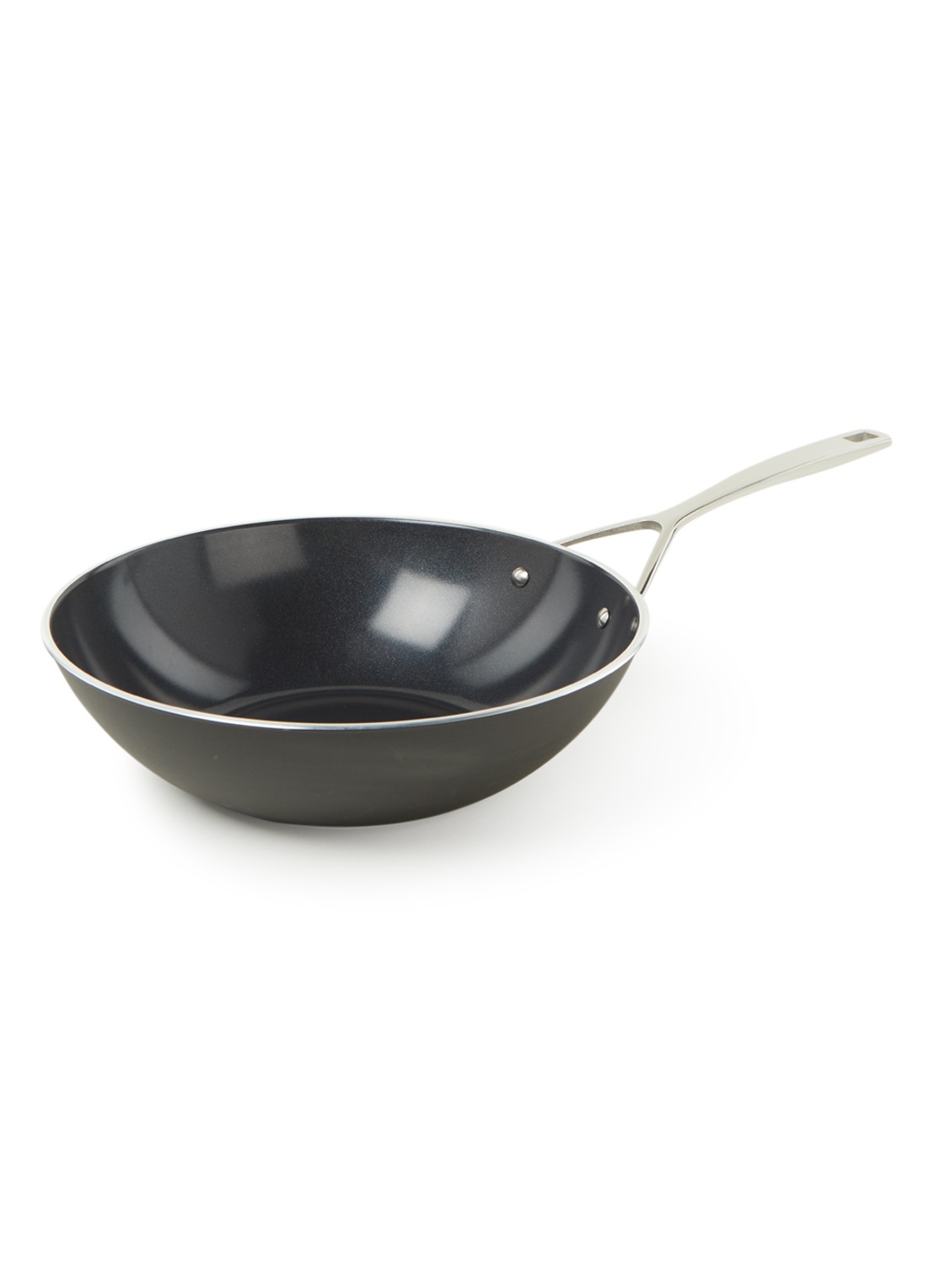 Demeyere Alu Pro 5 ceraforce wok Ø30 cm - voorkant zwart