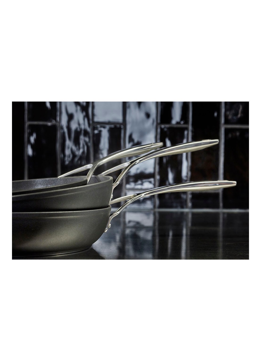 Demeyere Alu Pro 5 koekenpan Ø30 cm - detail 2 zwart