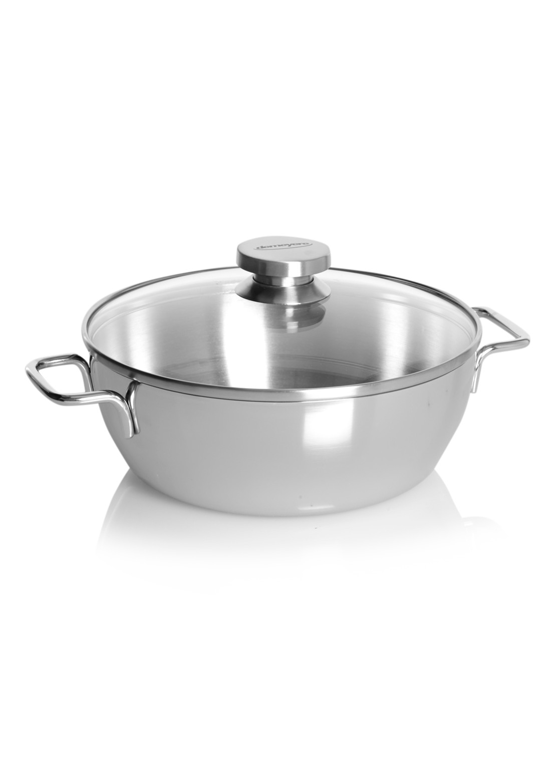Demeyere Apollo 7 braadpan Ø24 cm - voorkant zilver