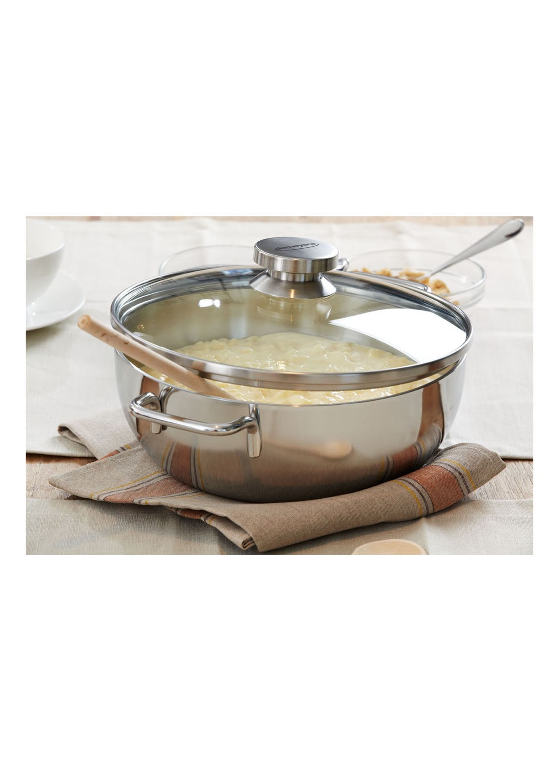 Demeyere Apollo 7 braadpan Ø24 cm - voorkant 2 zilver