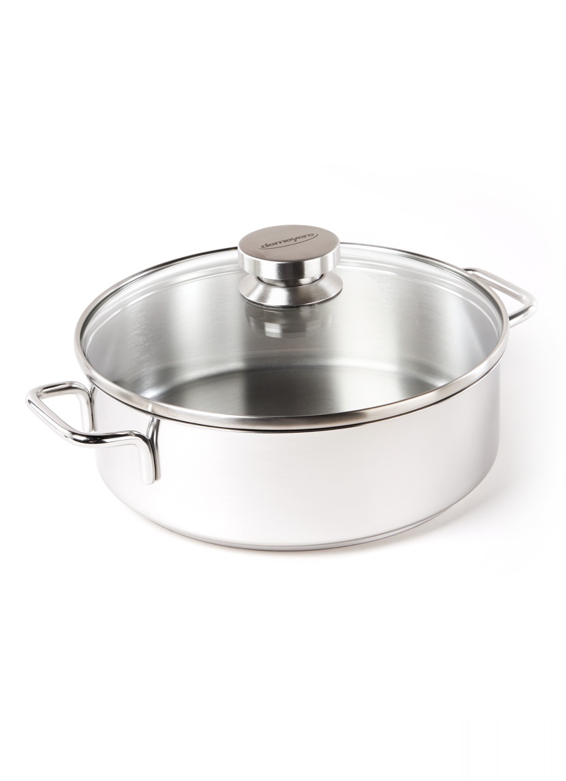 Demeyere Apollo 7 hapjespan 24 cm - voorkant zilver