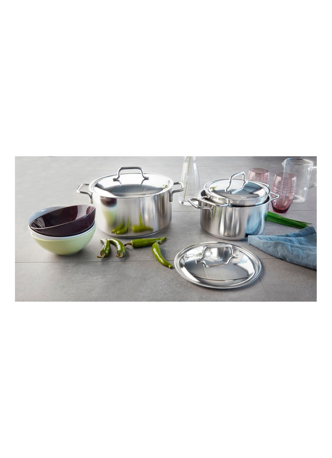 Demeyere Apollo 7 kookpan Ø16 cm - voorkant 2 zilver