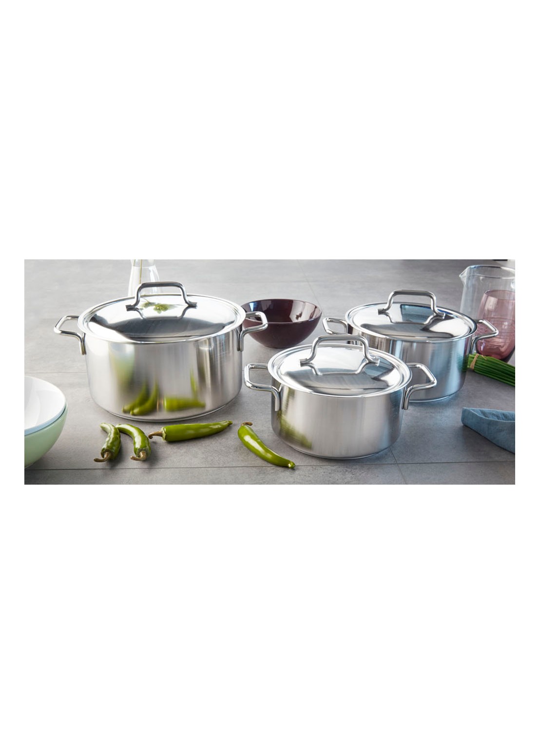 Demeyere Apollo 7 kookpan Ø18 cm - voorkant 2 zilver