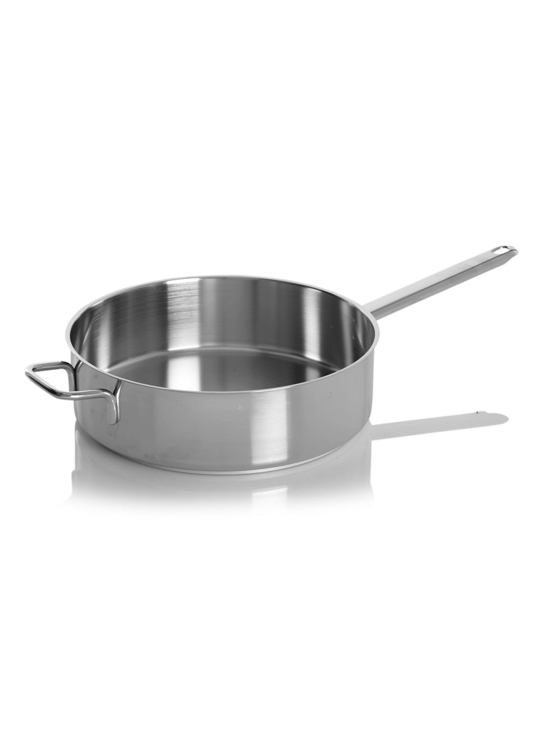 Demeyere Apollo 7 sauteerpan Ø28 cm - voorkant zilver