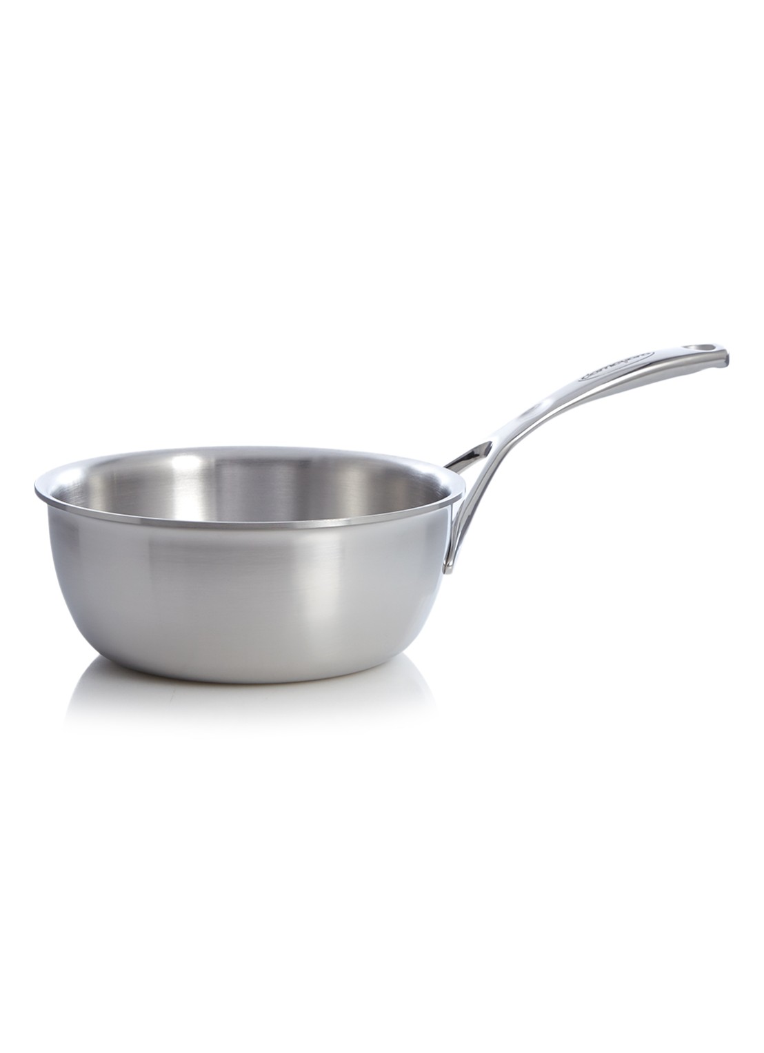 Demeyere Atlantis 7 conische steelpan Ø18 cm - voorkant zilver