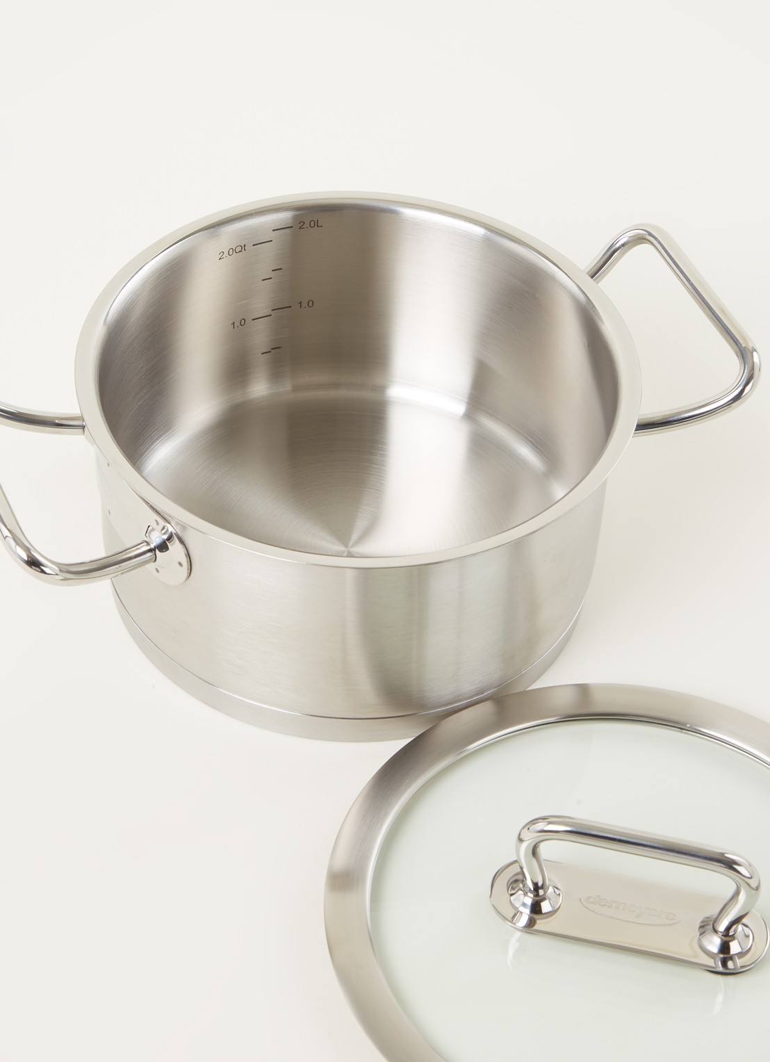 Demeyere Diverto 3 kookpan Ø18 cm - detail zilver