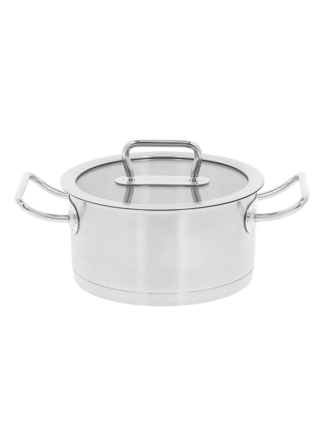 Demeyere Diverto 3 Kookpot met deksel 2 - voorkant zilver