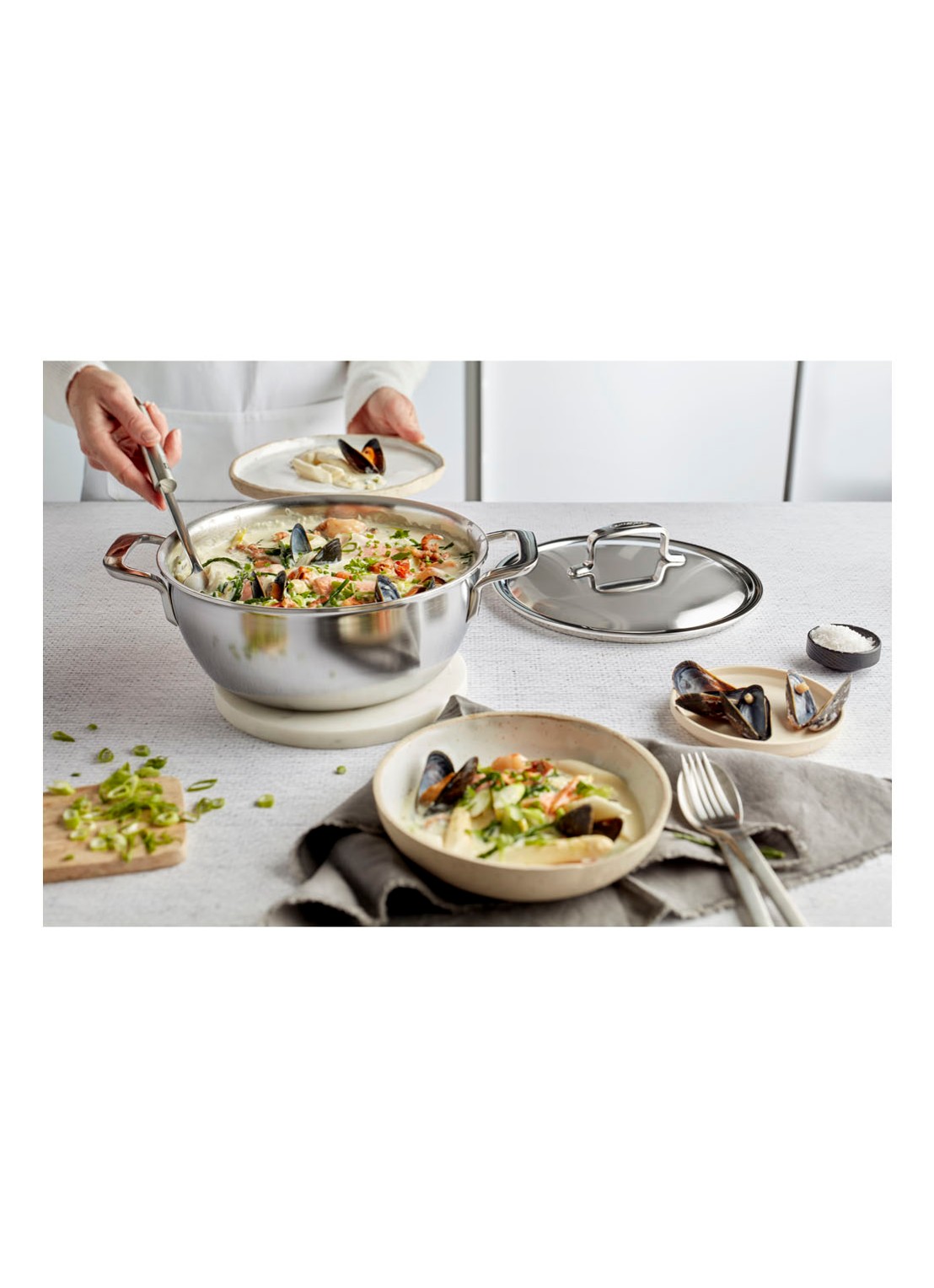 Demeyere Intense 5 braadpan Ø24 cm - detail 3 zilver