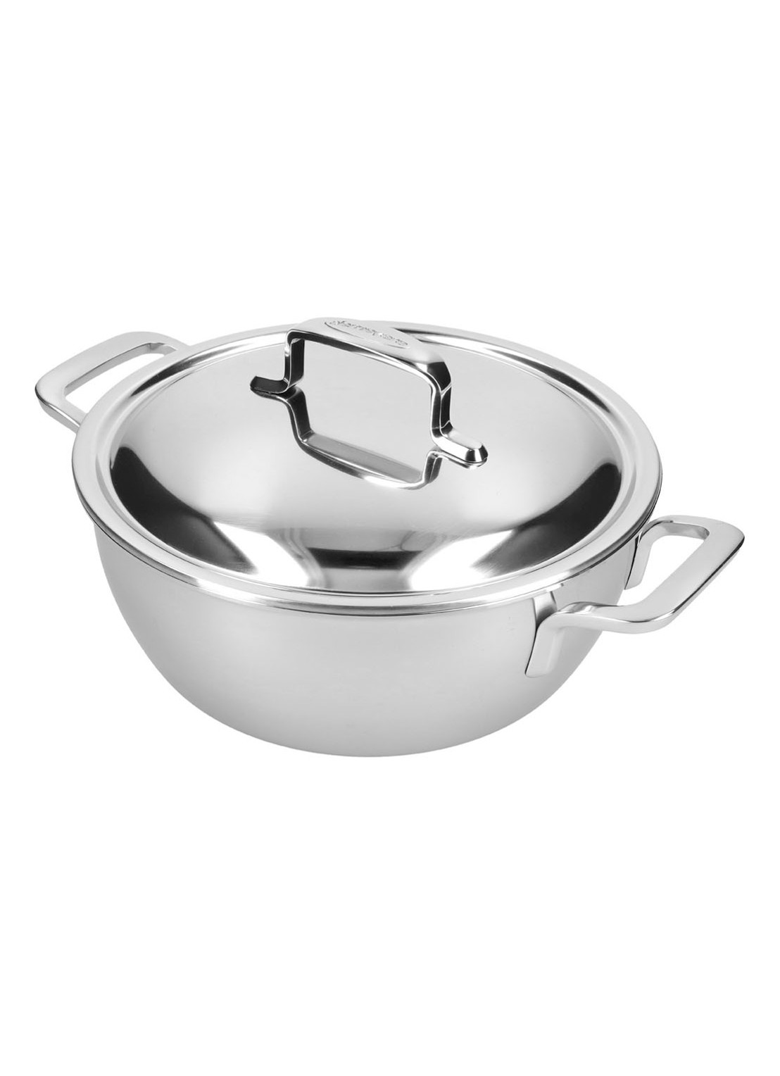 Demeyere Intense 5 braadpan Ø24 cm - voorkant zilver