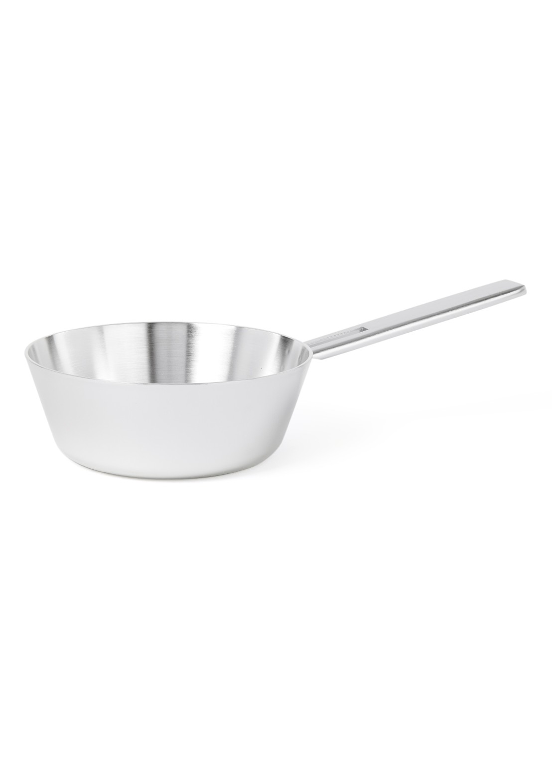 Demeyere John Pawson 7 conische sauteerpan 20 cm - voorkant zilver
