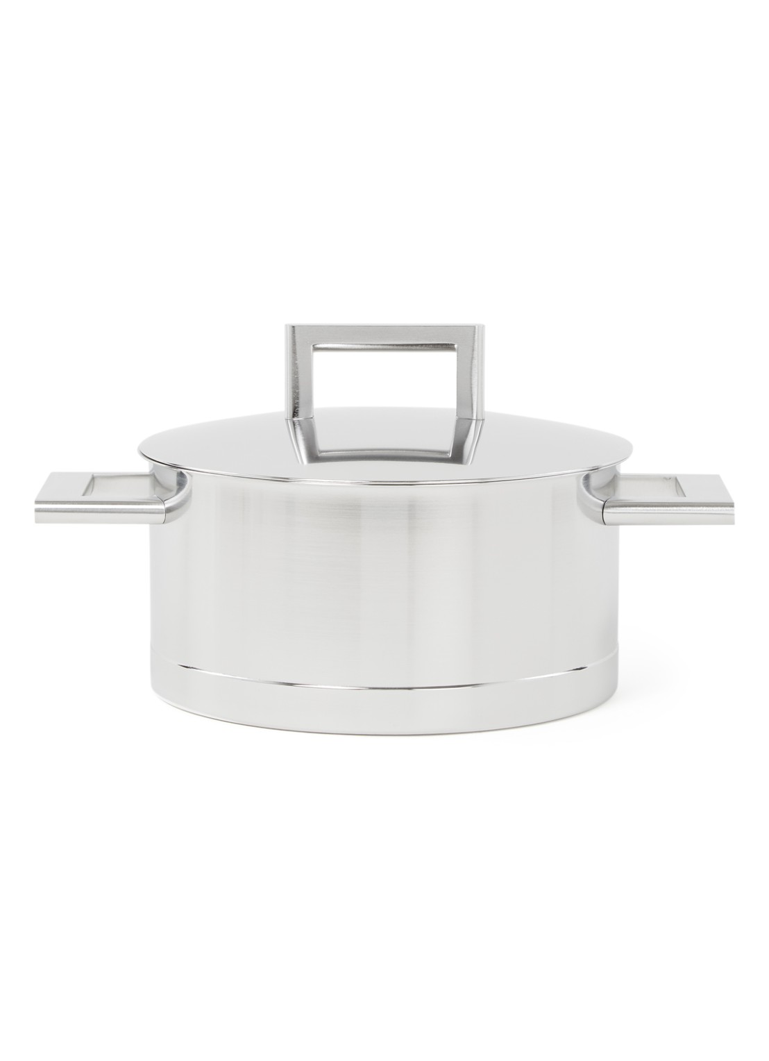 Demeyere John Pawson 7 kookpan 18 cm  - voorkant zilver