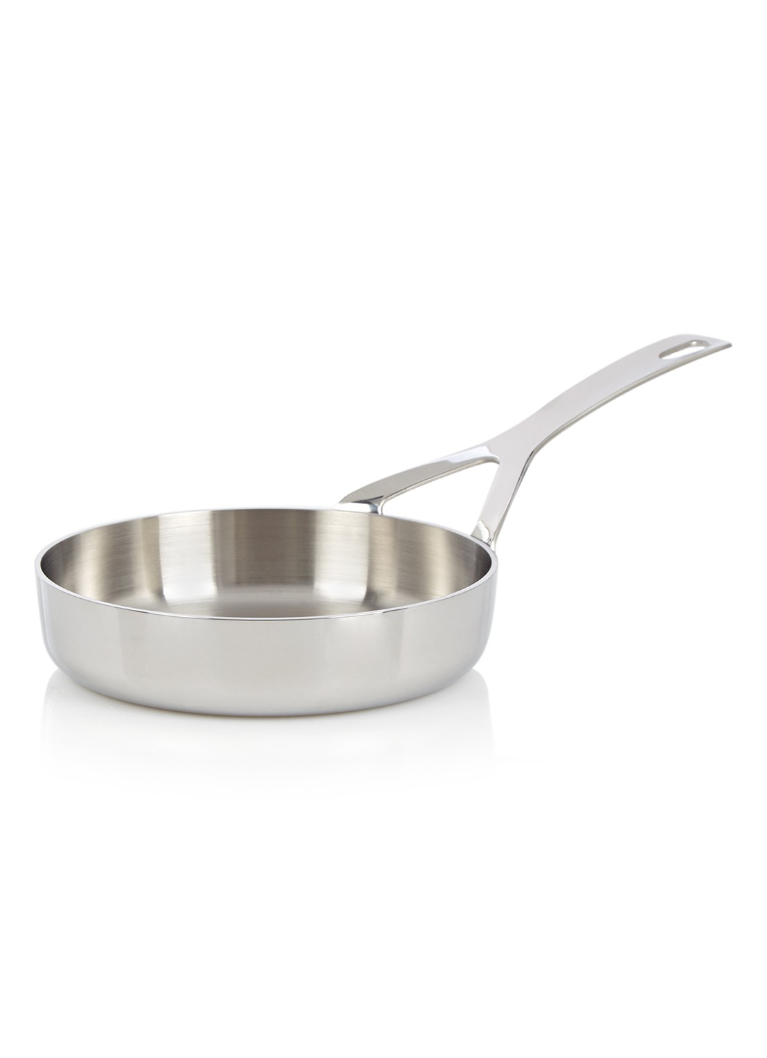 Demeyere Resto 3 koekenpan 14 cm - voorkant zilver