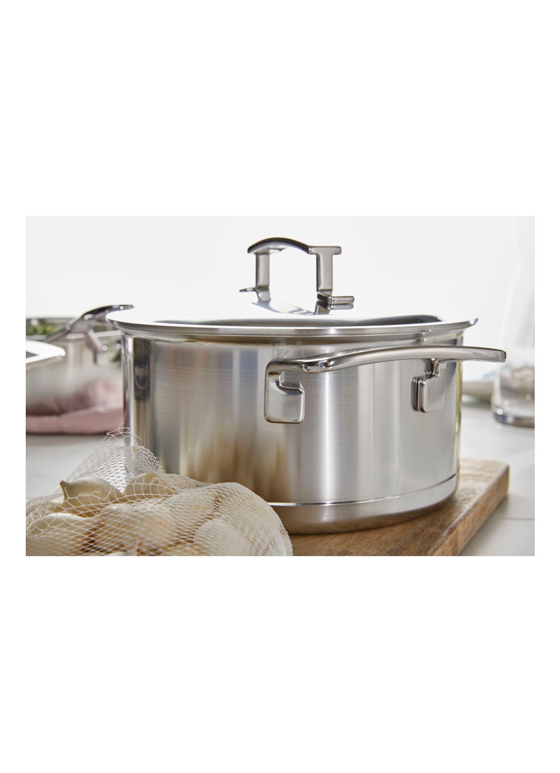 Demeyere Silver 7 kookpan Ø22 cm - voorkant 2 zilver