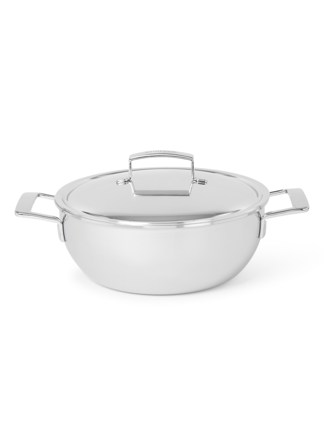 Demeyere Silver conische braadpan Ø28 cm - voorkant zilver