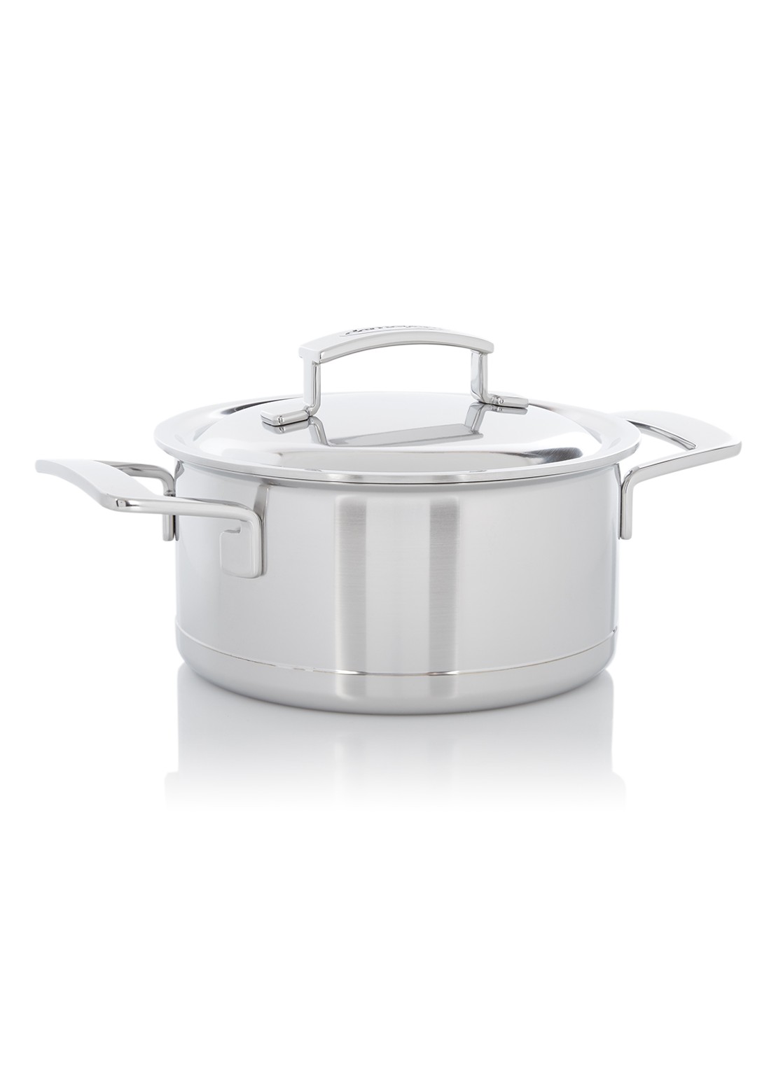 Demeyere Silver kookpan met deksel Ø18 cm - voorkant roestvrijstaal